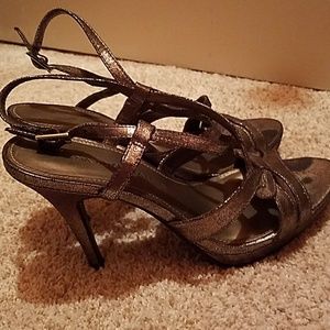 Dana Bachman silver heels